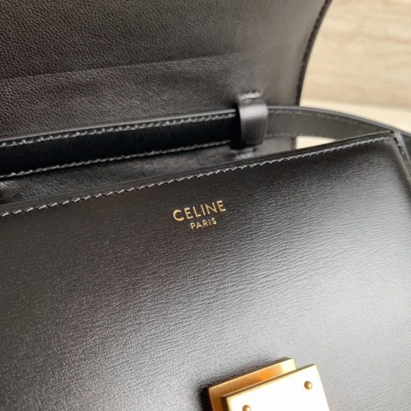 Imitation Celine Classic Box Petit Sac en noir – Image 3