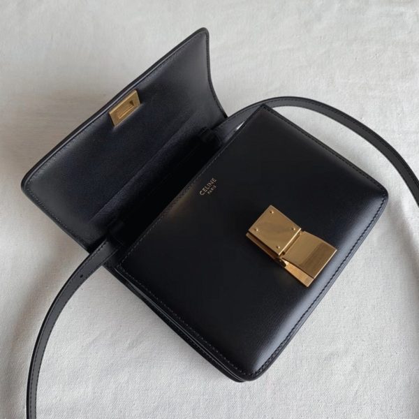 Imitation Celine Classic Box Petit Sac en noir – Image 2