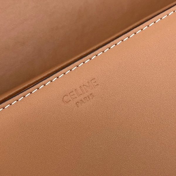 Faux Celine Triomphe Moyen Sac en marron – Image 8