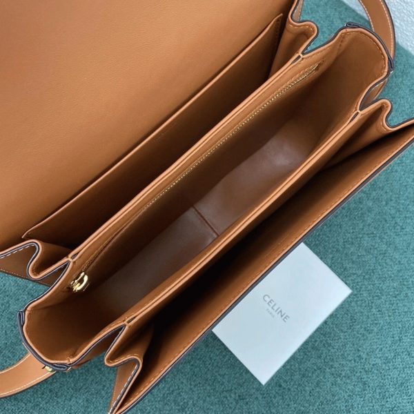 Faux Celine Triomphe Moyen Sac en marron – Image 7