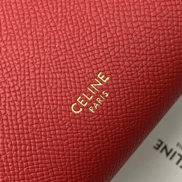 Réplique Celine Micro Belt Sac en rouge – Image 9
