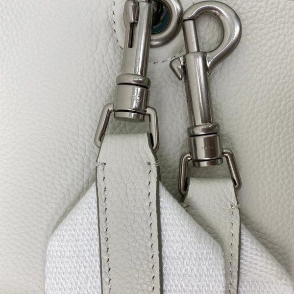 Réplique Celine Sangle Petit Bucket Sac en blanc cuir de veau – Image 9