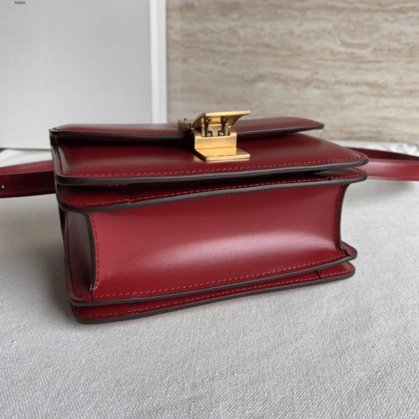 Réplique Celine Classic Box Petit Sac en rouge – Image 7