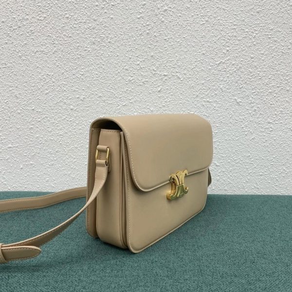 Faux Celine Triomphe Grand Sac en nude – Image 7