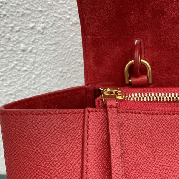 Réplique Celine Micro Belt Sac en rouge – Image 6