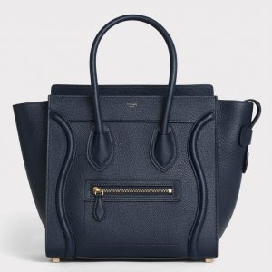 Imitation Celine Micro Luggage Fourre-tout Sac en bleu marine