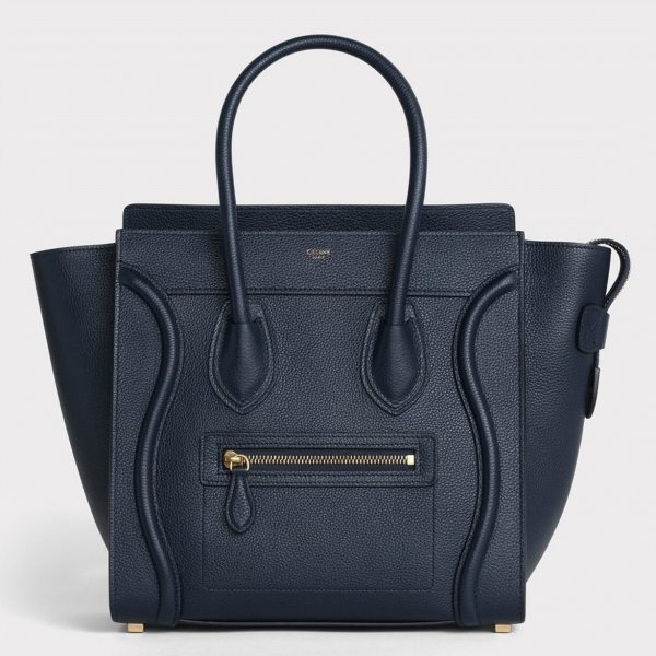 Imitation Celine Micro Luggage Fourre-tout Sac en bleu marine
