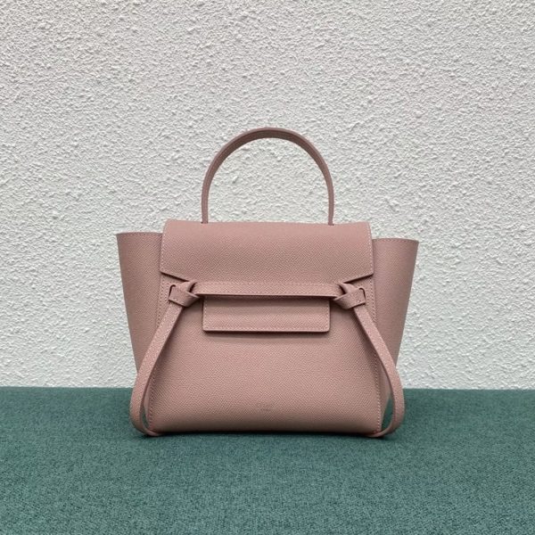 Faux Celine Belt Nano Sac en rose vintage – Image 4