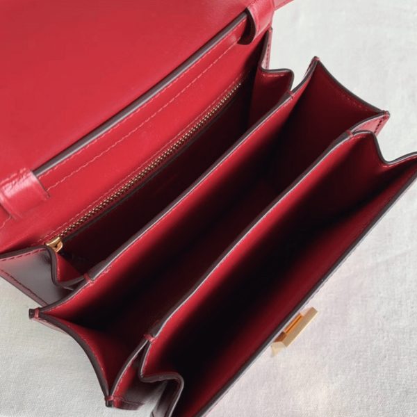 Réplique Celine Classic Box Petit Sac en rouge – Image 3