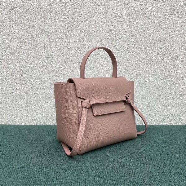 Faux Celine Belt Nano Sac en rose vintage – Image 2
