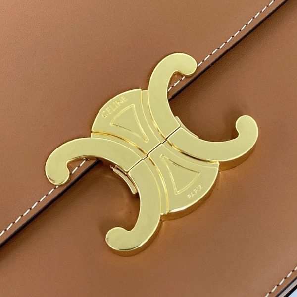 Faux Celine Triomphe Moyen Sac en marron – Image 2