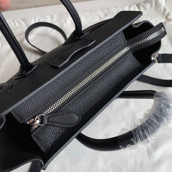 Réplique Celine Nano Luggage Fourre-tout Sac en noir – Image 3