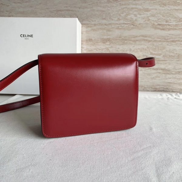 Réplique Celine Classic Box Petit Sac en rouge – Image 2