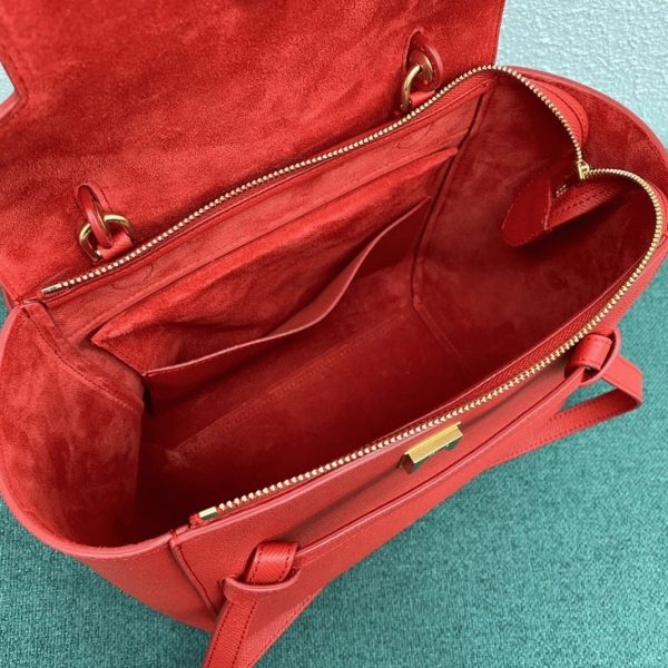 Réplique Celine Micro Belt Sac en rouge – Image 2