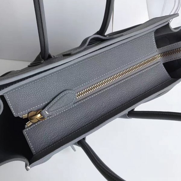 Faux Celine Micro Luggage Fourre-tout Sac en kohl – Image 7