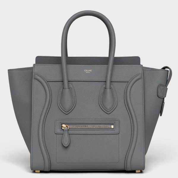 Faux Celine Micro Luggage Fourre-tout Sac en kohl