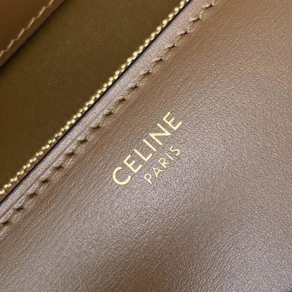 Réplique Celine Classic Box Moyen Sac en camel – Image 5