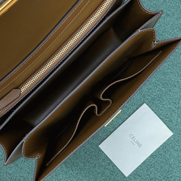 Réplique Celine Classic Box Moyen Sac en camel – Image 4