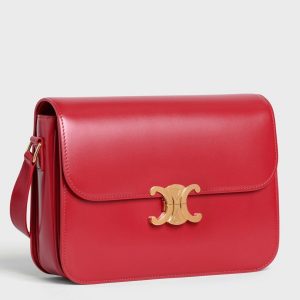 Réplique Celine Triomphe Grand Sac en rouge