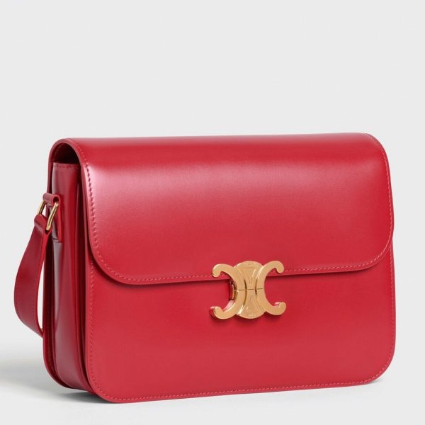 Réplique Celine Triomphe Grand Sac en rouge
