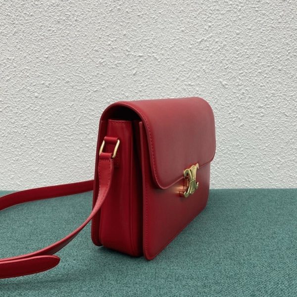 Réplique Celine Triomphe Grand Sac en rouge – Image 8