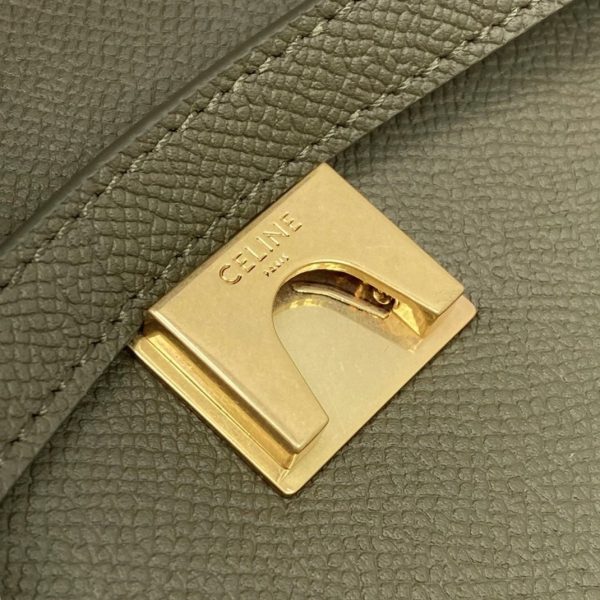 Réplique Celine Micro Belt Sac en olive foncé – Image 6