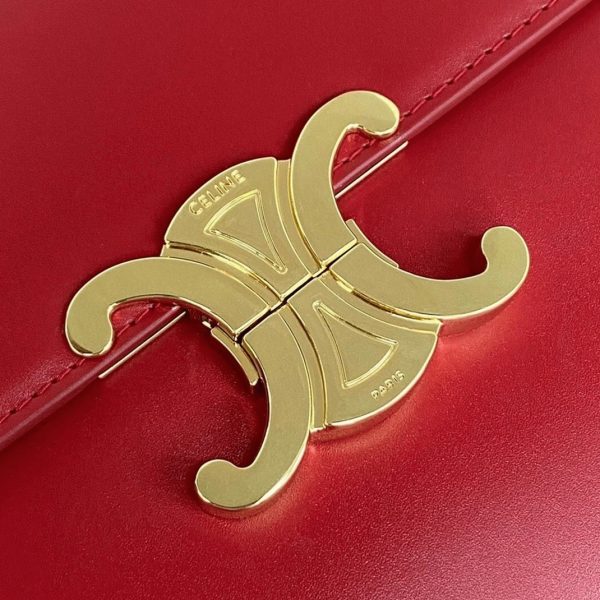 Réplique Celine Triomphe Grand Sac en rouge – Image 7