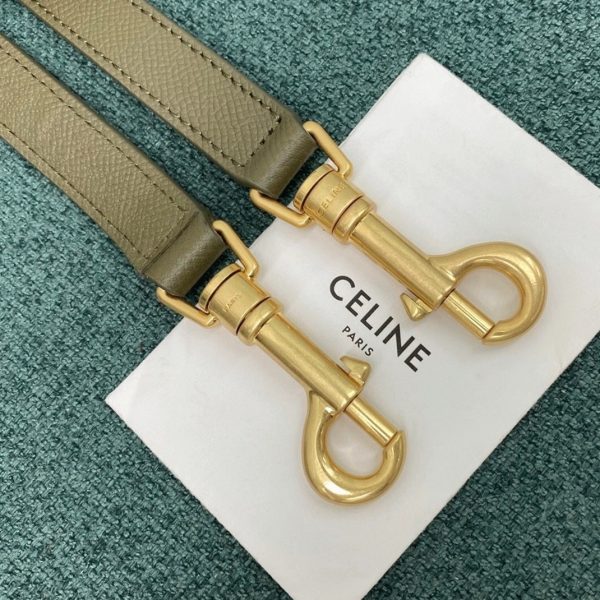 Réplique Celine Micro Belt Sac en olive foncé – Image 5