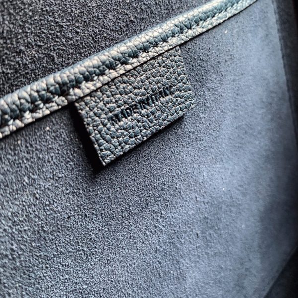 Imitation Celine Nano Luggage Fourre-tout Sac en bleu marine – Image 3
