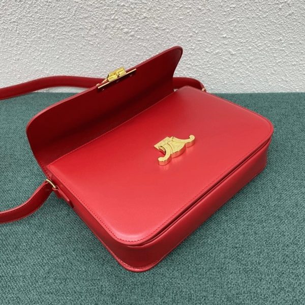 Réplique Celine Triomphe Grand Sac en rouge – Image 3