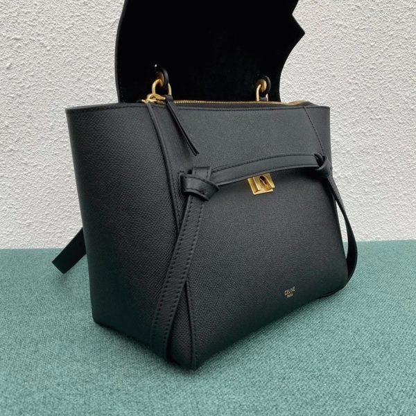 Faux Celine Micro Belt Sac en noir – Image 11