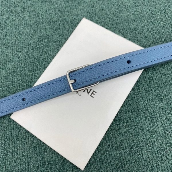 Réplique Celine Belt Nano Sac en bleu ardoise – Image 7