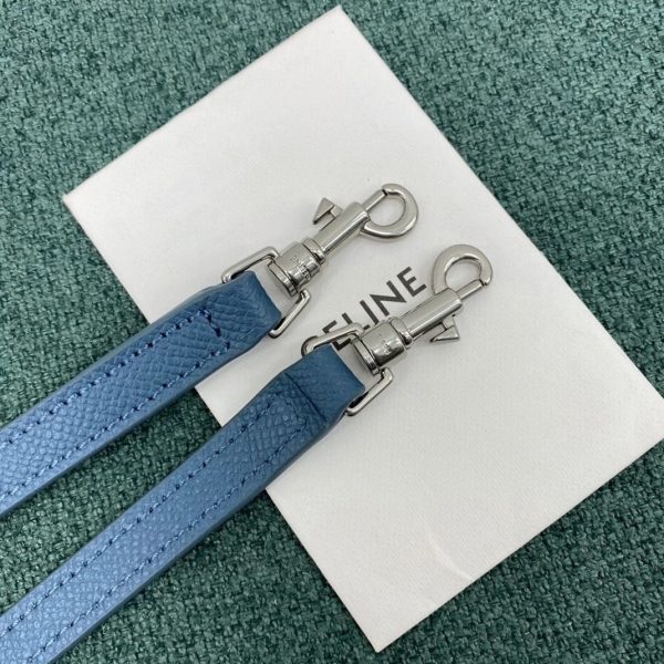 Réplique Celine Belt Nano Sac en bleu ardoise – Image 6