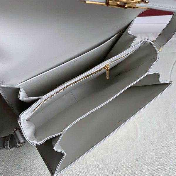 Faux Celine Triomphe Grand Sac en blanc – Image 4