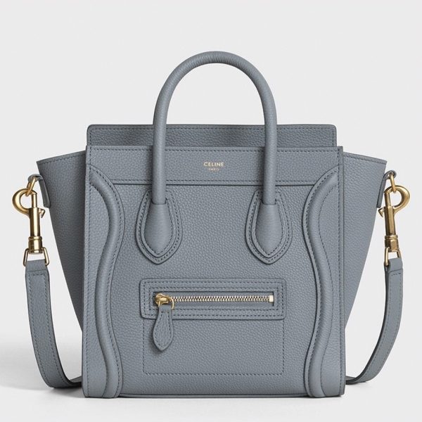 Faux Celine Nano Luggage Fourre-tout Sac en kohl