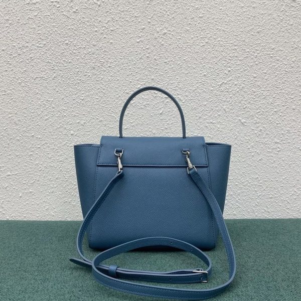 Réplique Celine Belt Nano Sac en bleu ardoise – Image 3