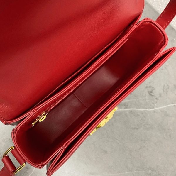 Contrefaçon Celine Triomphe Adolescent Sac en rouge – Image 14