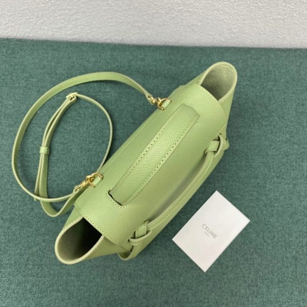 Faux Celine Belt Nano Sac en sauge – Image 12