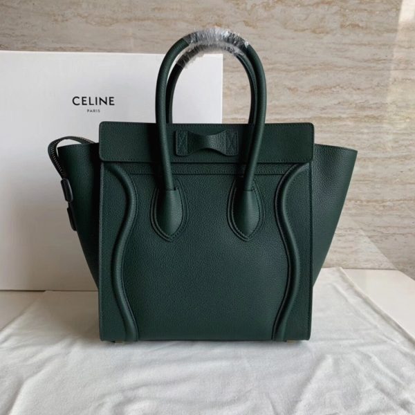 Faux Celine Micro Luggage Fourre-tout Sac en amazone – Image 8