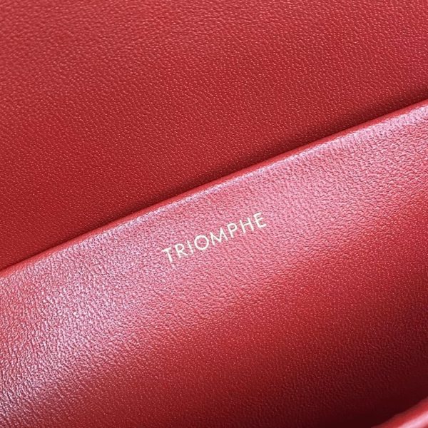 Réplique Celine Triomphe Moyen Sac en rouge – Image 2