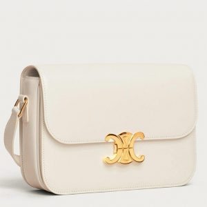 Réplique Celine Triomphe Adolescent Sac en blanc