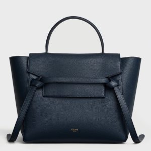Contrefaçon Celine Micro Belt Sac en bleu marine
