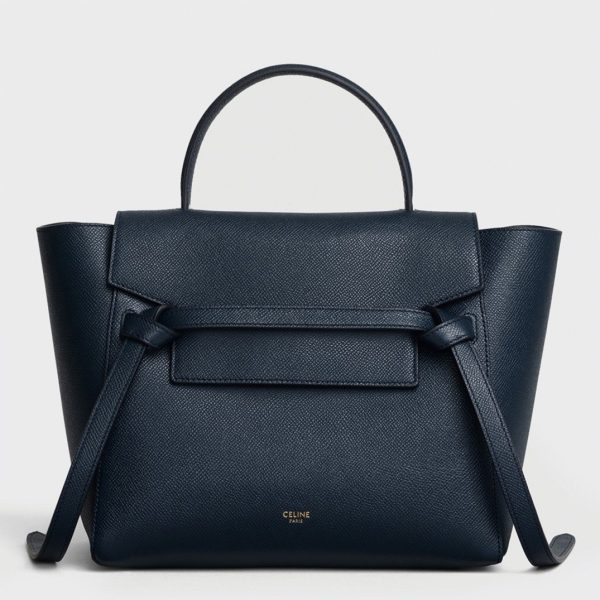 Contrefaçon Celine Micro Belt Sac en bleu marine