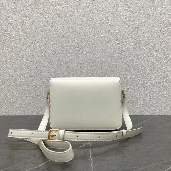 Réplique Celine Triomphe Adolescent Sac en blanc – Image 9