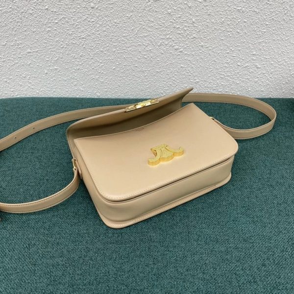 Imitation Celine Triomphe Moyen Sac en nude – Image 13