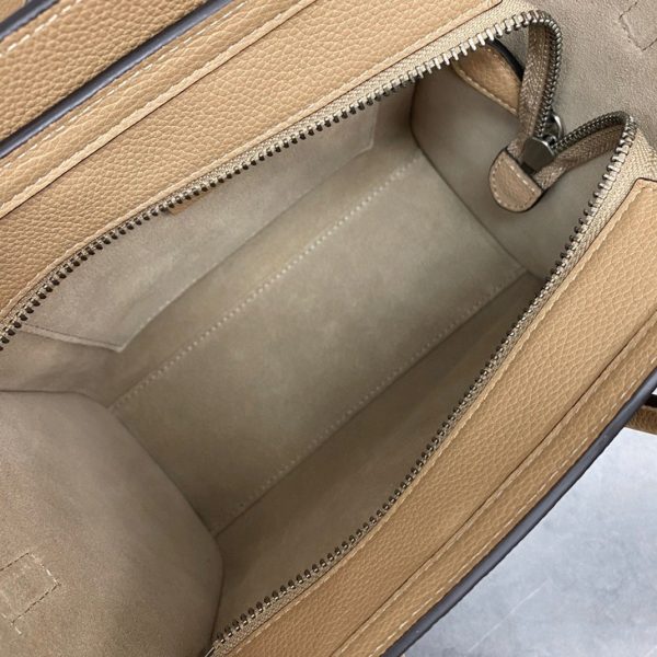 Contrefaçon Celine Nano Luggage Fourre-tout Sac en dune – Image 11
