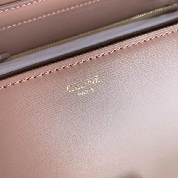 Faux Celine Classic Box Moyen Sac en rose antique – Image 2