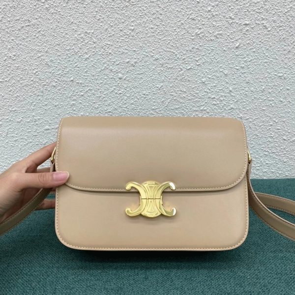 Imitation Celine Triomphe Moyen Sac en nude – Image 11