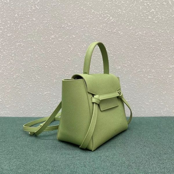 Faux Celine Belt Nano Sac en sauge – Image 4