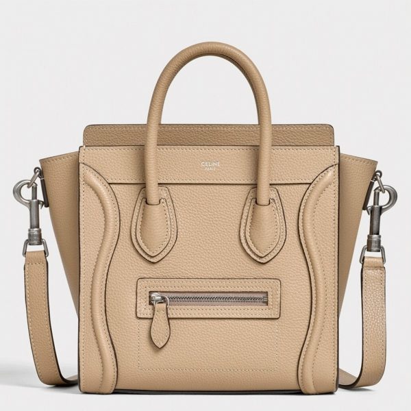 Contrefaçon Celine Nano Luggage Fourre-tout Sac en dune